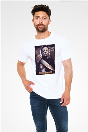 Halloween Beyaz Unisex Tişört T-Shirt
