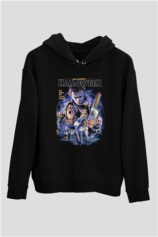 Halloween Siyah Unisex Hoodie