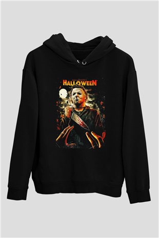 Halloween Siyah Unisex Hoodie