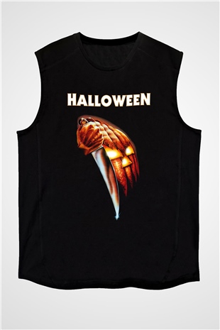 Halloween Siyah Unisex Kolsuz Tişört