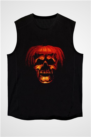 Halloween Siyah Unisex Kolsuz Tişört