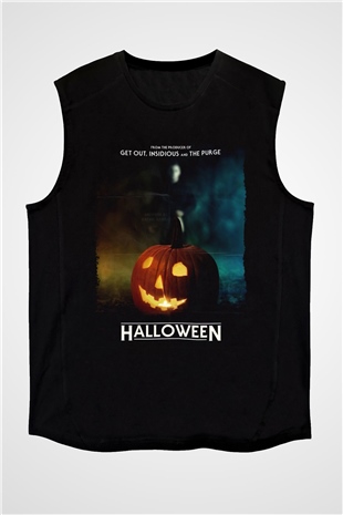 Halloween Siyah Unisex Kolsuz Tişört