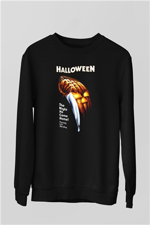 Halloween Siyah Unisex Sweatshirt