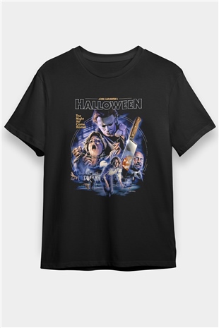 Halloween Siyah Unisex Tişört T-Shirt