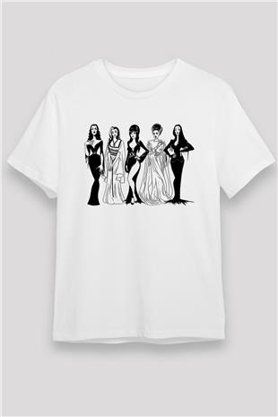 Halloween Unisex Baskılı Beyaz Tişört - Tshirt