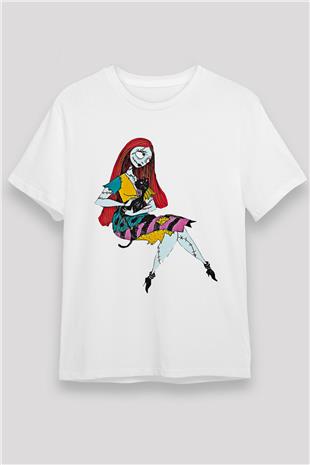 Halloween Unisex Baskılı Beyaz Tişört - Tshirt