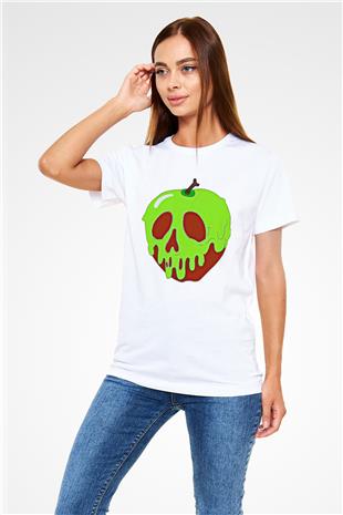 Halloween Unisex Baskılı Beyaz Tişört - Tshirt