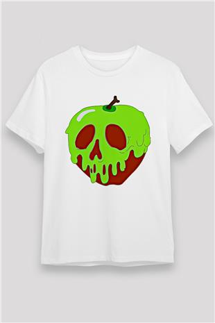 Halloween Unisex Baskılı Beyaz Tişört - Tshirt
