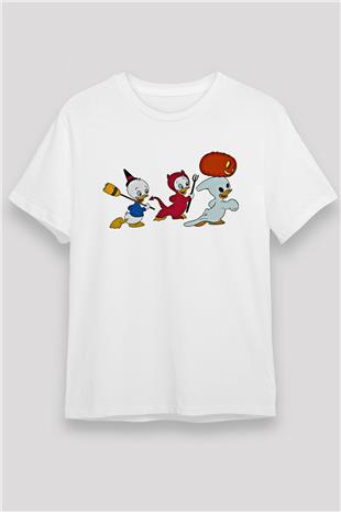 Halloween Unisex Baskılı Beyaz Tişört - Tshirt
