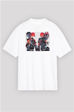 Halo Wars Beyaz Oversize Tişört Oversize T-shirt