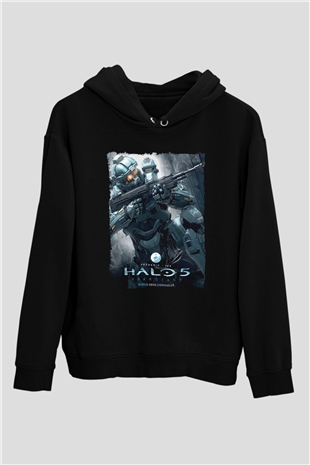 Halo Wars Siyah Unisex Hoodie