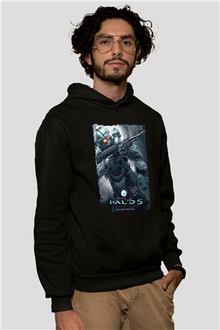 Halo Wars Siyah Unisex Hoodie