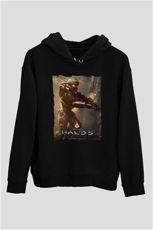 Halo Wars Siyah Unisex Hoodie