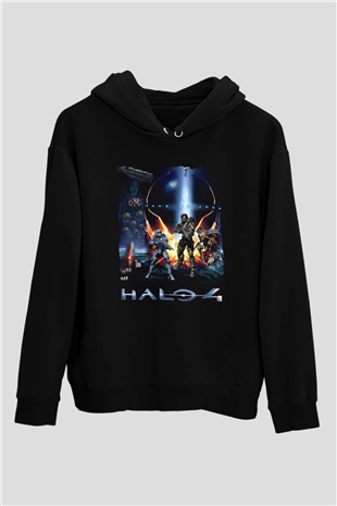 Halo Wars Siyah Unisex Hoodie