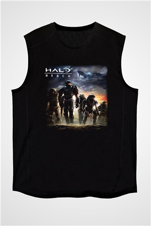 Halo Wars Siyah Unisex Kolsuz Tişört