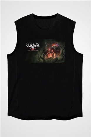 Halo Wars Siyah Unisex Kolsuz Tişört