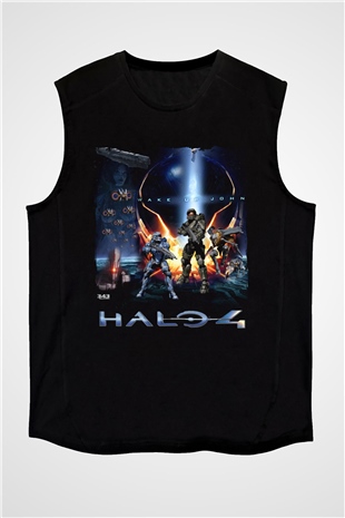 Halo Wars Siyah Unisex Kolsuz Tişört