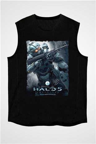 Halo Wars Siyah Unisex Kolsuz Tişört