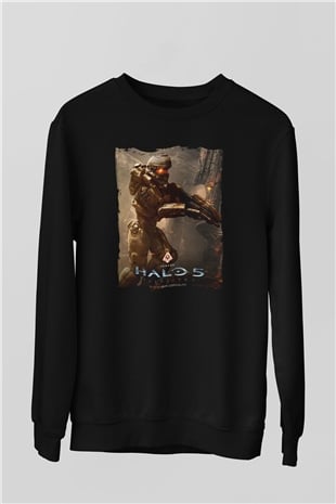 Halo Wars Siyah Unisex Sweatshirt
