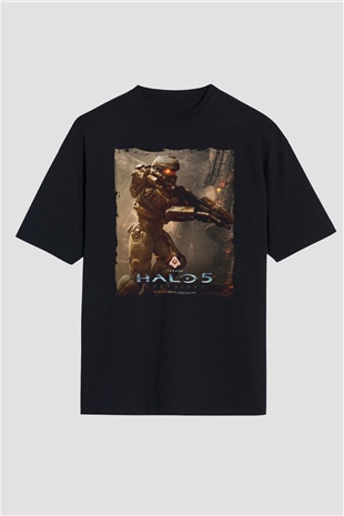Halo Wars Siyah Oversize Tişört Oversize T-shirt