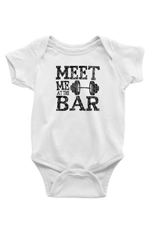 Halter Baskılı Beyaz Bebek Body - Zıbın