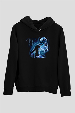 HammerFall Siyah Unisex Kapüşonlu Sweatshirt
