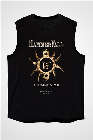 HammerFall Siyah Unisex Kolsuz Tişört