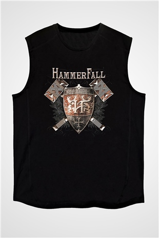HammerFall Siyah Unisex Kolsuz Tişört