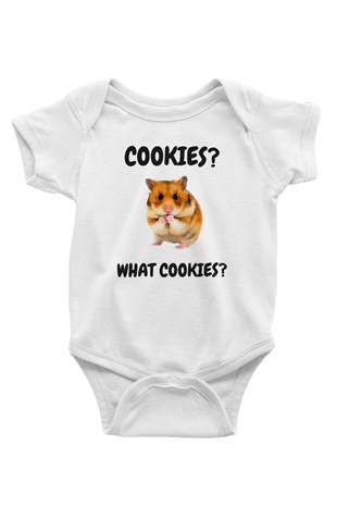 Hamster Beyaz Bebek Body - Zıbın