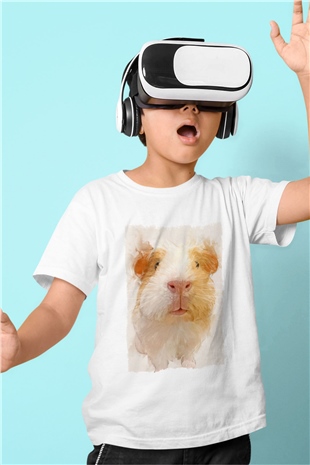 Hamster Beyaz Unisex Çocuk Tişört