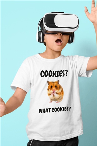 Hamster Beyaz Unisex Çocuk Tişört