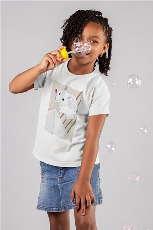 Hamster Beyaz Unisex Çocuk Tişört