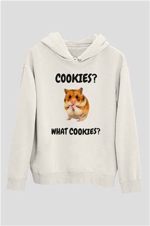 Hamster Beyaz Unisex Hoodie