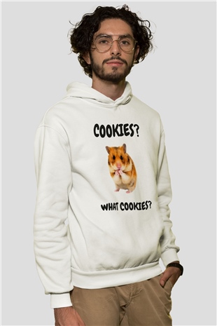 Hamster Beyaz Unisex Hoodie