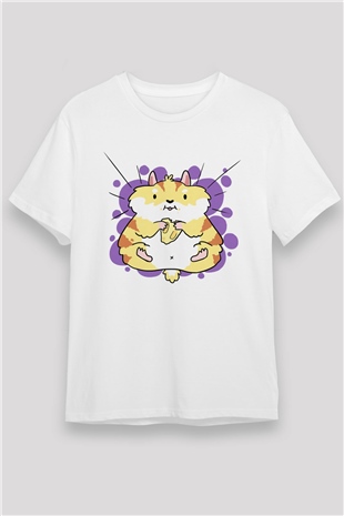 Hamster Beyaz Unisex Tişört T-Shirt - TişörtFabrikası