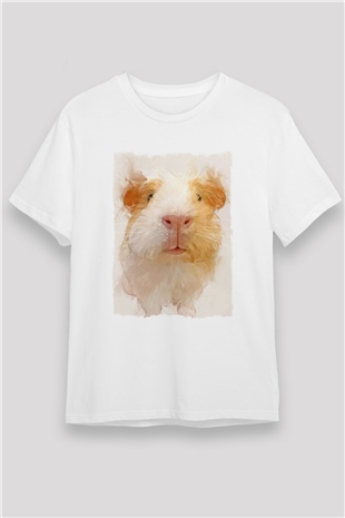 Hamster Beyaz Unisex Tişört T-Shirt - TişörtFabrikası