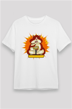 Hamster Beyaz Unisex Tişört T-Shirt - TişörtFabrikası