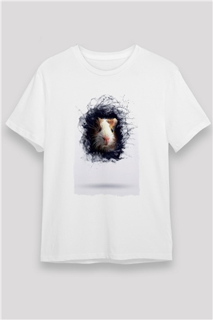 Hamster Beyaz Unisex Tişört T-Shirt - TişörtFabrikası