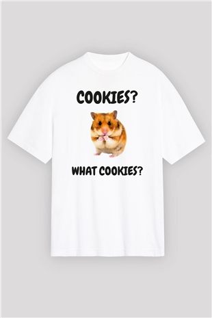Hamster Beyaz Oversize Tişört Oversize T-shirt - TişörtFabrikası