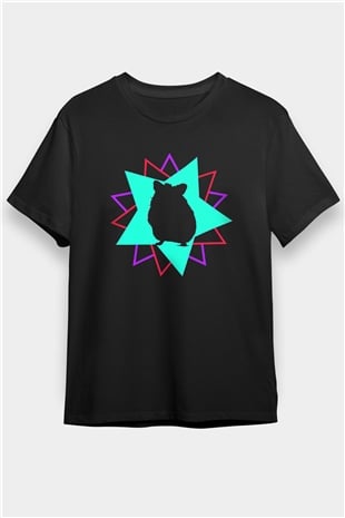 Hamster Siyah Unisex Tişört T-Shirt - TişörtFabrikası