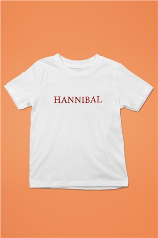 Hannibal Baskılı Beyaz Unisex Çocuk Tişört