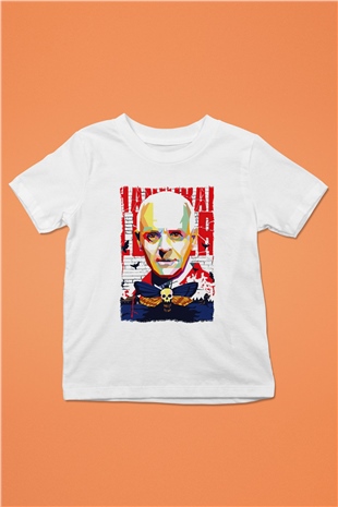 Hannibal Beyaz Unisex Çocuk Tişört