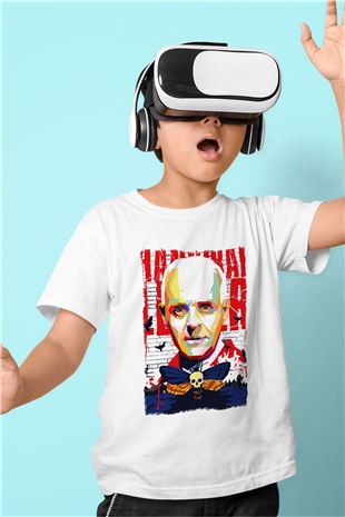 Hannibal Beyaz Unisex Çocuk Tişört
