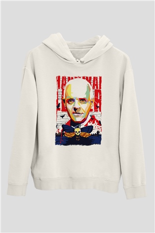 Hannibal Beyaz Unisex Hoodie