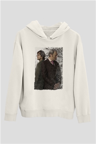 Hannibal Beyaz Unisex Hoodie