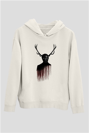 Hannibal Beyaz Unisex Hoodie