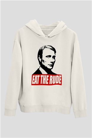 Hannibal Beyaz Unisex Hoodie