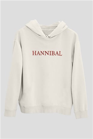 Hannibal Beyaz Unisex Hoodie