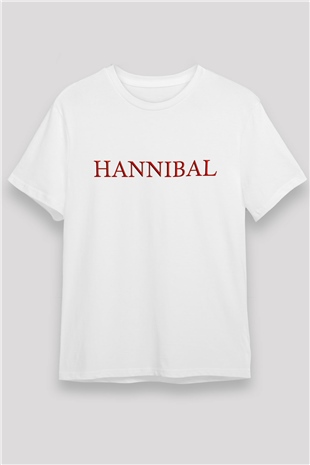 Hannibal Beyaz Unisex Tişört T-Shirt