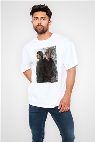 Hannibal Beyaz Oversize Tişört Oversize T-shirt